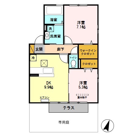 リビングゲートシティ Ⅵ・Ⅶの間取り