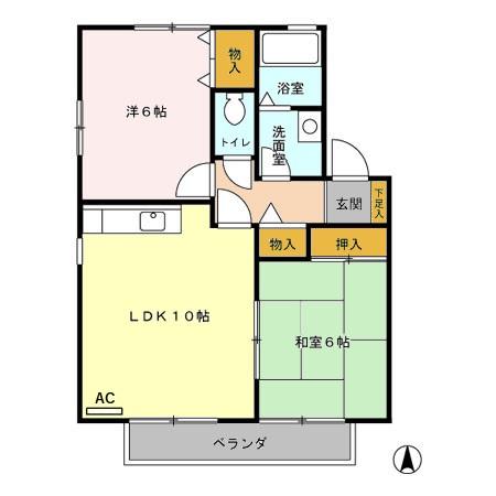エーデル Ⅰの間取り