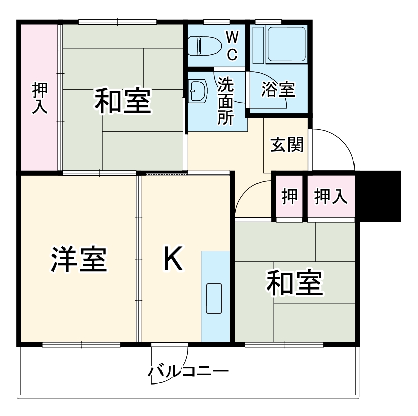 東島マンションの間取り