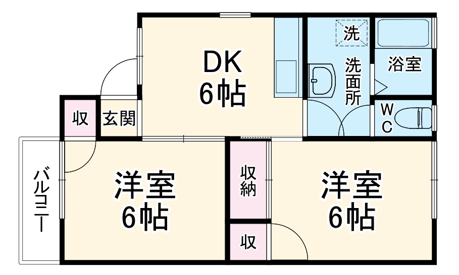 セジュールイシャラヤマの間取り