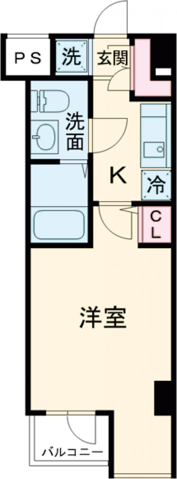 スカイコート神楽坂参番館の間取り