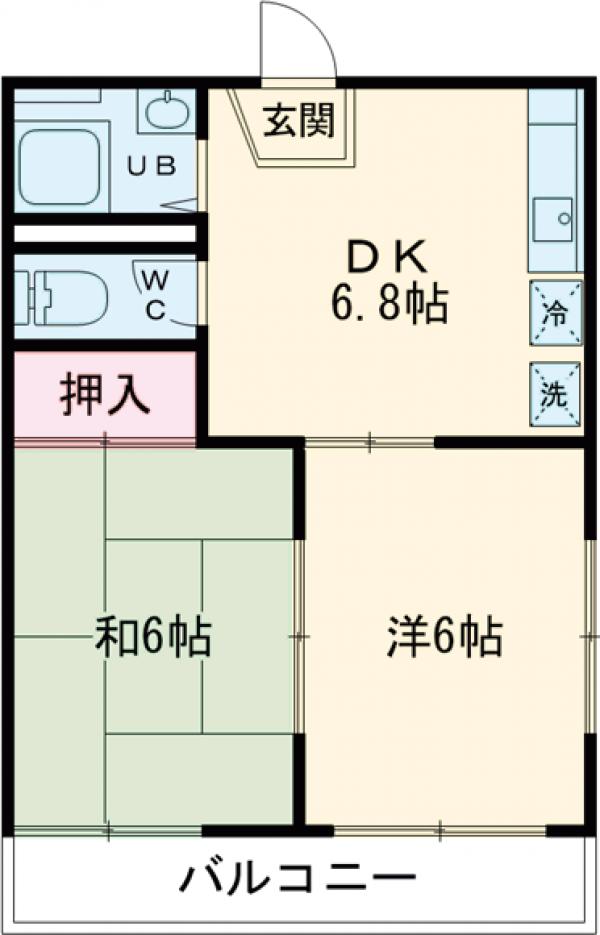 グリーンハイネス北野の間取り