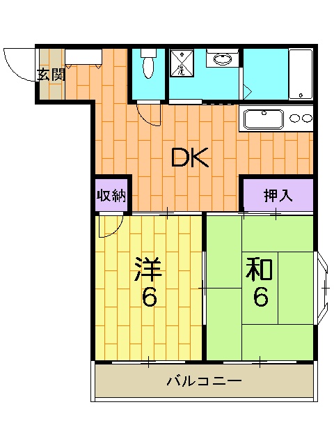 ハイツ本橋の間取り