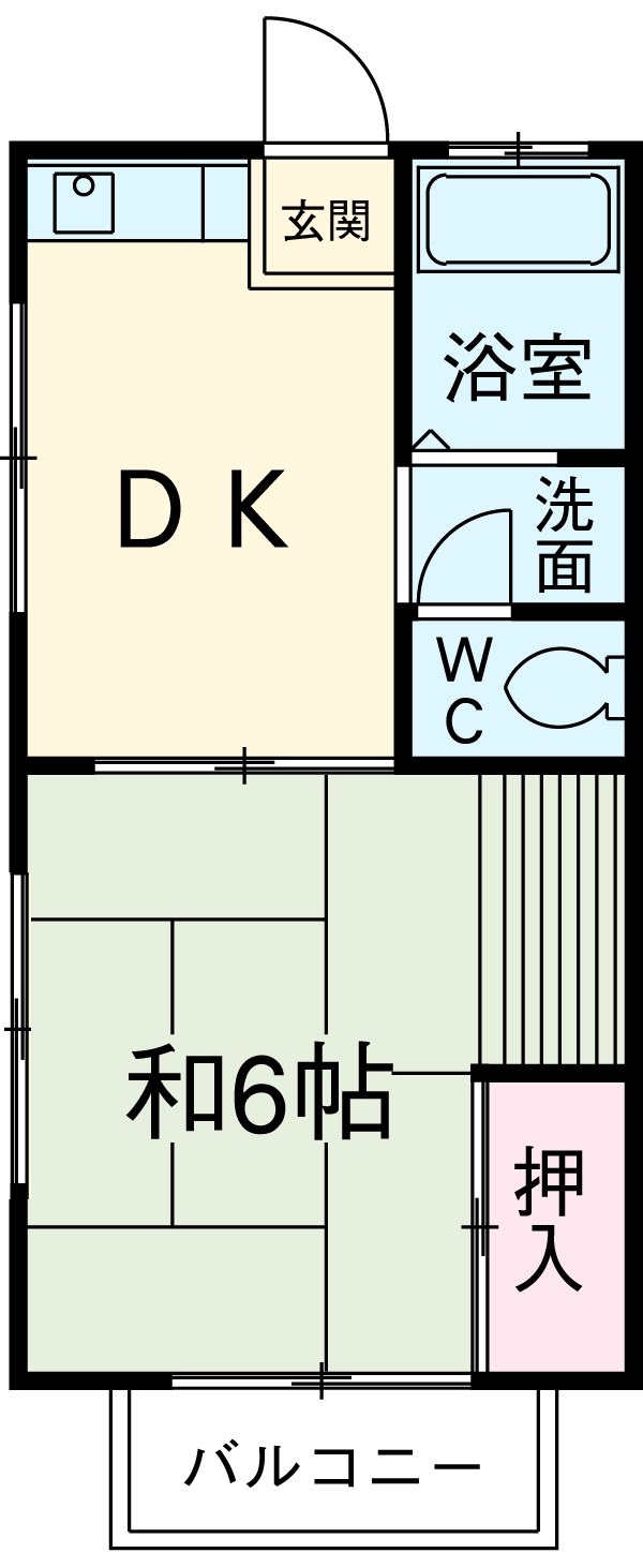 金子荘の間取り