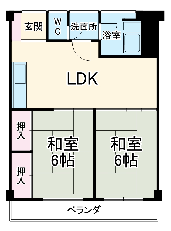 フラワーマンションの間取り