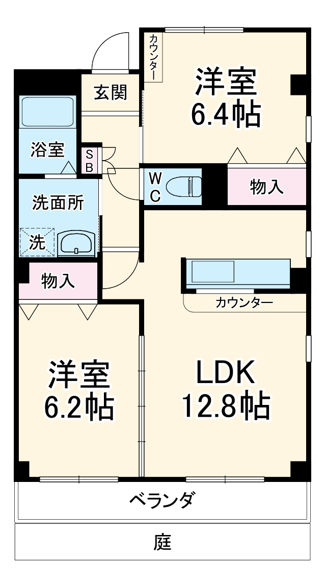 フォレストスクエア シバタの間取り