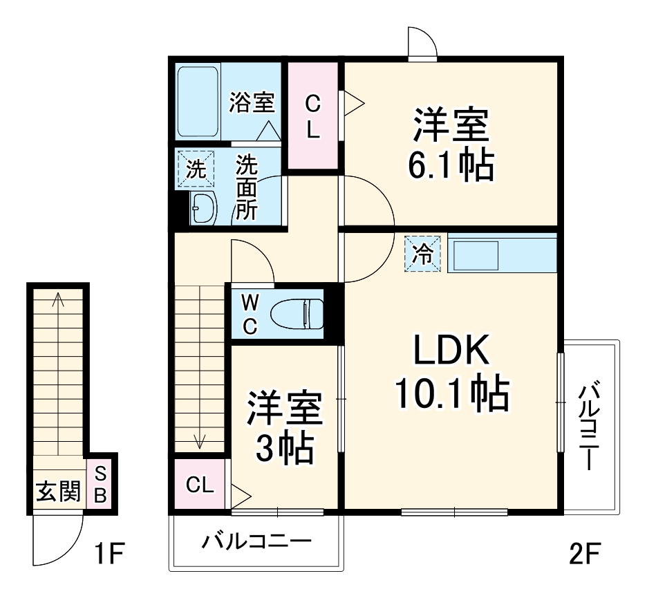 リヴェール新川崎の間取り