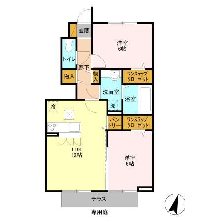 クレールKの間取り