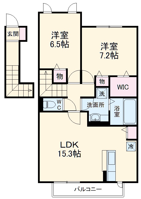 クレールKの間取り