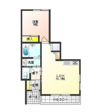 アポロ富藤Ⅲの間取り