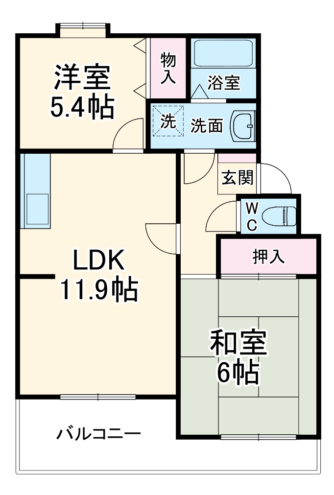 シャトル丸山台の間取り