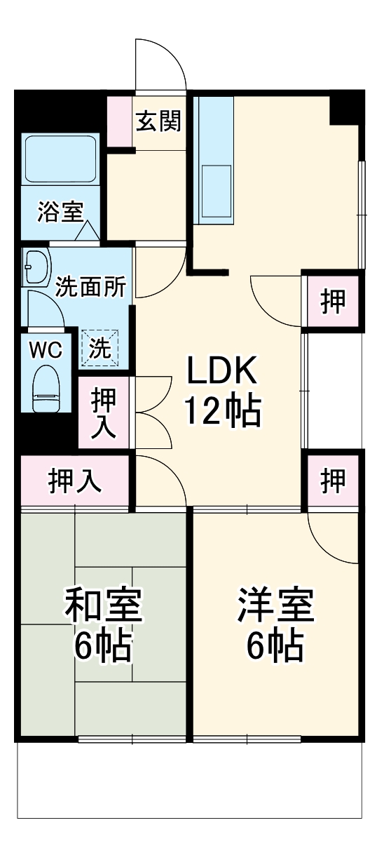 アーバン京命Ⅱの間取り