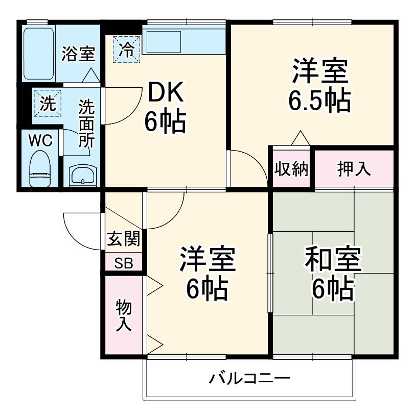 セジュール静Ⅲの間取り
