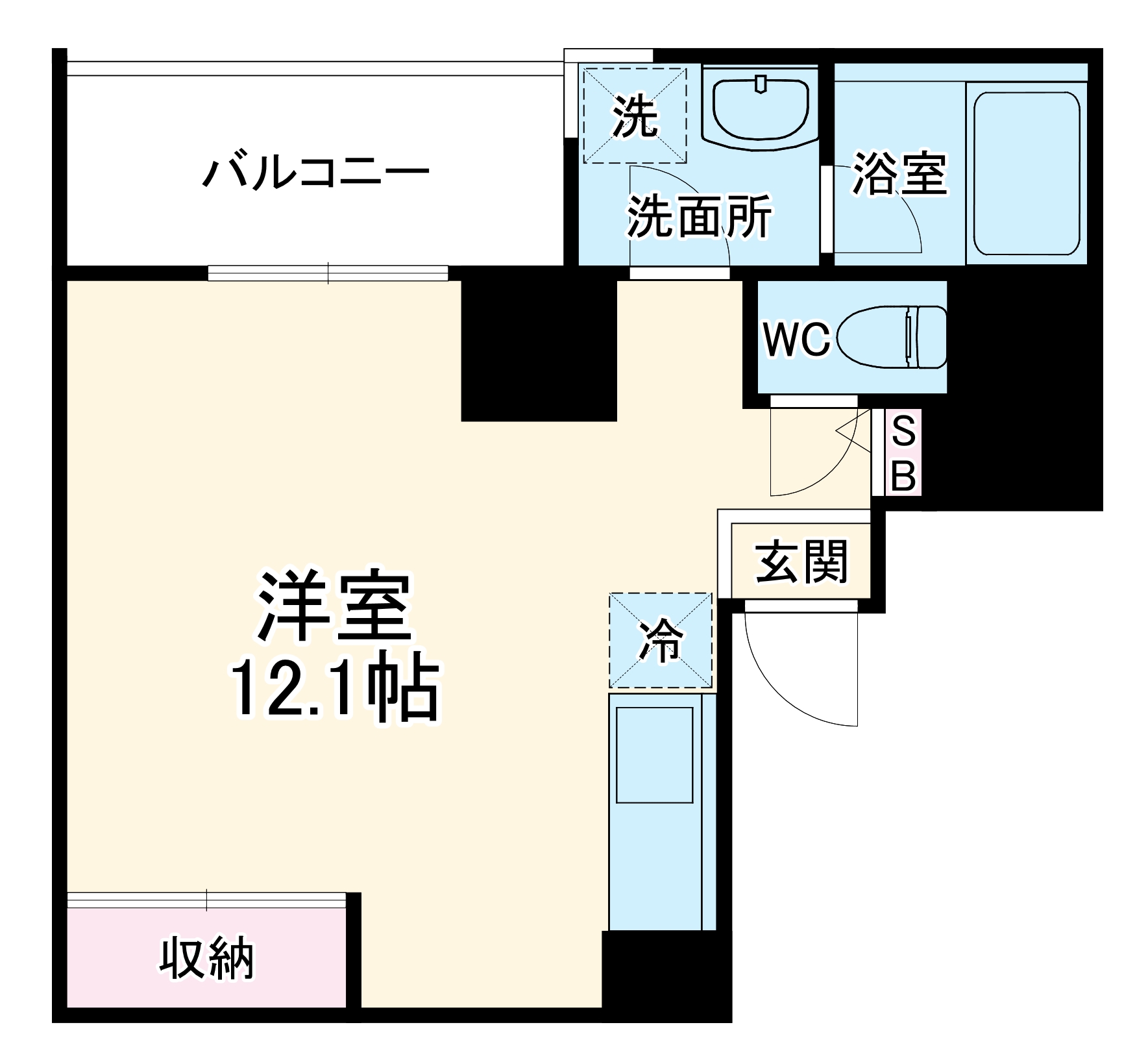 ルモーデセンター北の間取り