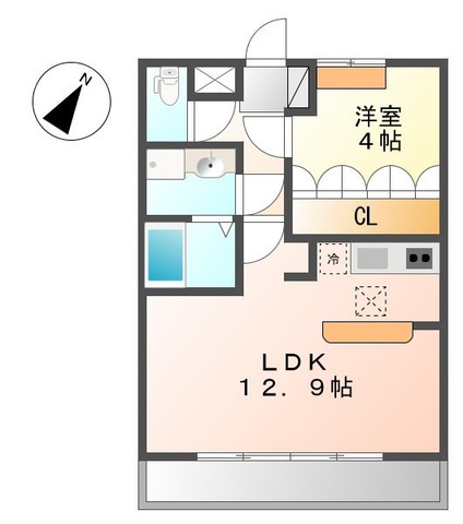ライム・ライト・アゲオ参番館の間取り
