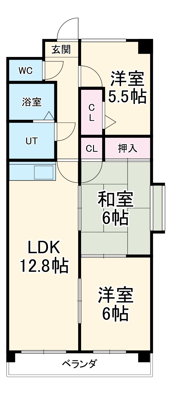 リバーパーク植田東の間取り