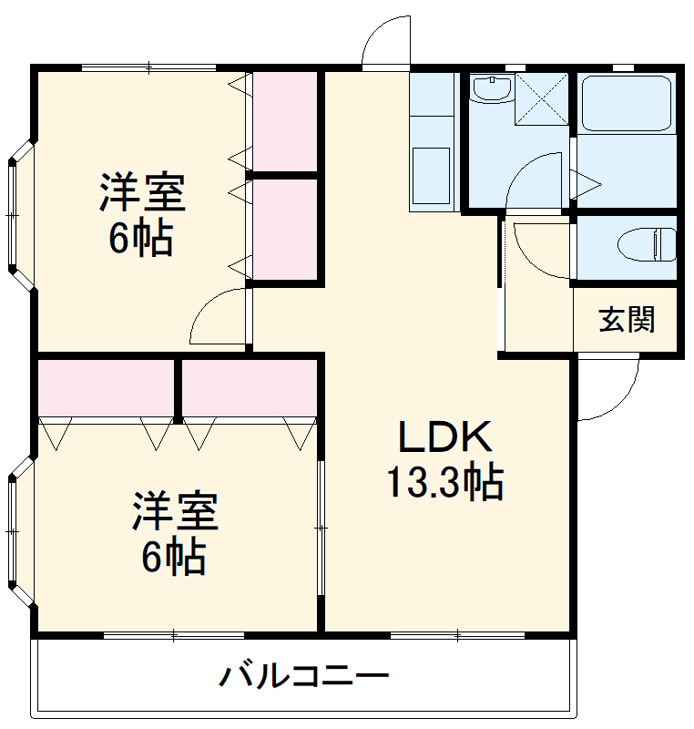 ティエドIIO Cの間取り