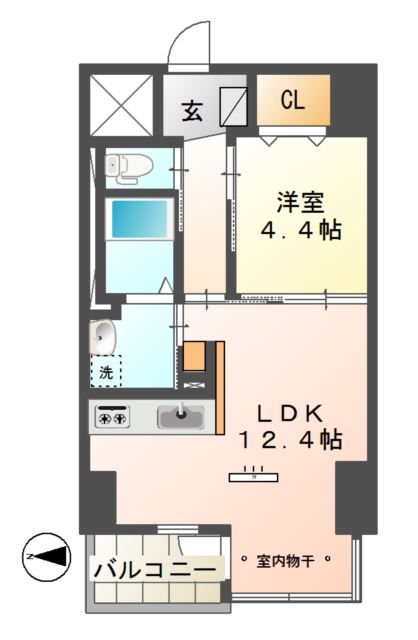 Ｃｏｎｆｏｒｔｏ紺屋町の間取り