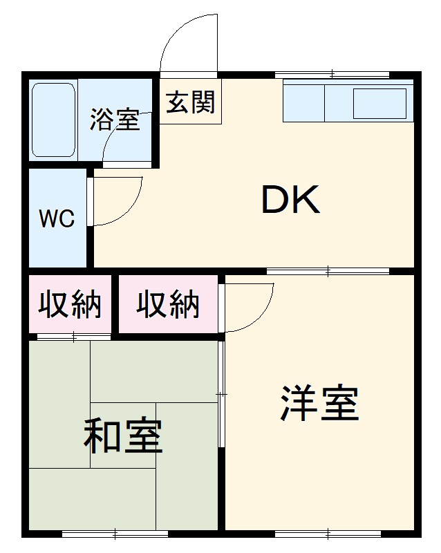 ヨコイコーポの間取り