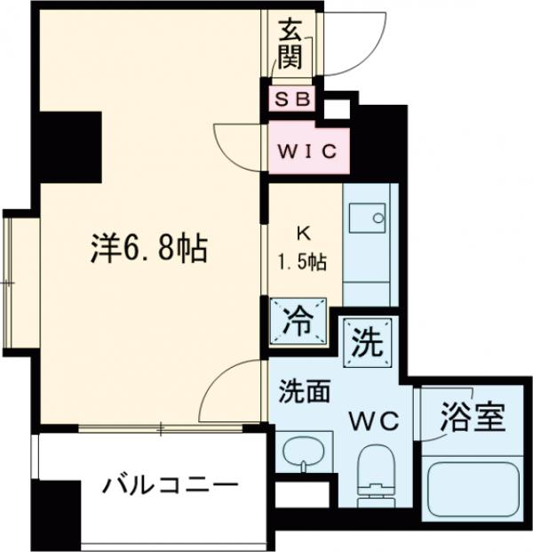 ムーブメンツ西早稲田・304号室の間取り