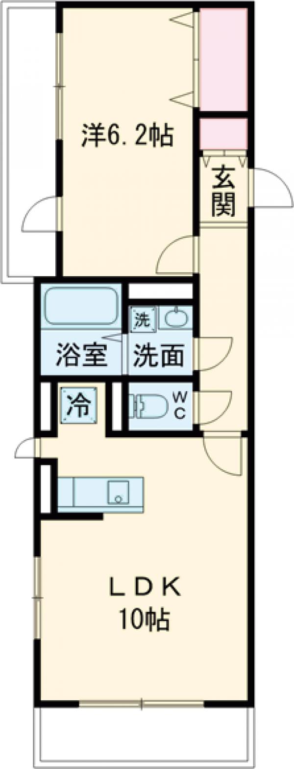 パルコート芦花Ⅱの間取り