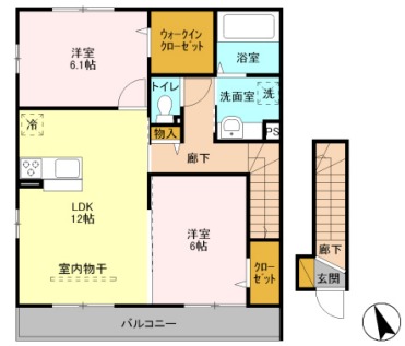 ラ・ルーチェAの間取り