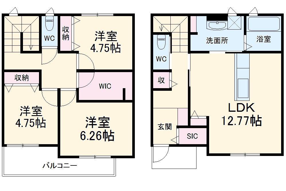 EAST WOODの間取り