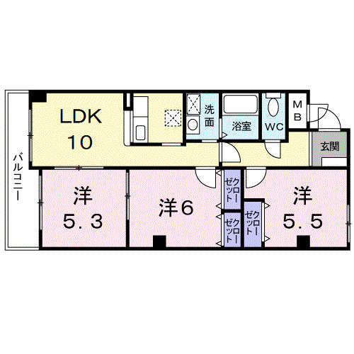 サンシャイン中川の間取り