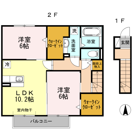 D-room羽根西の間取り