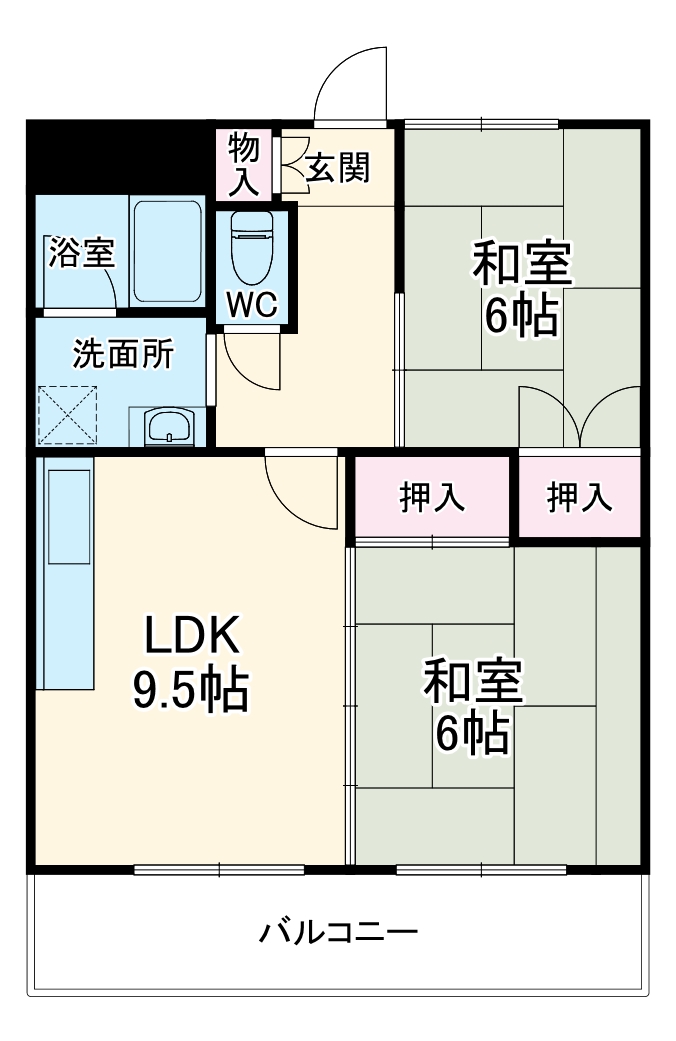 宏栄ハイツの間取り