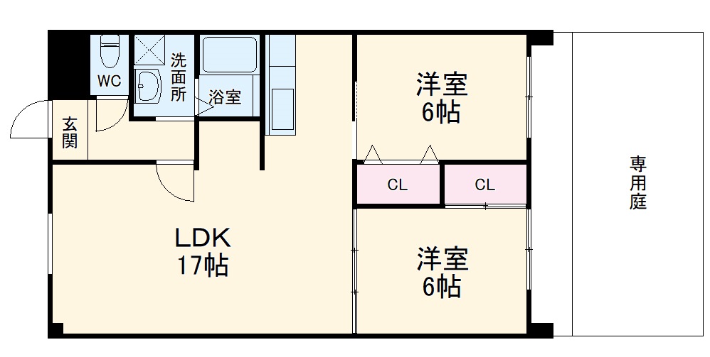 パークハイツアイリス2号館の間取り