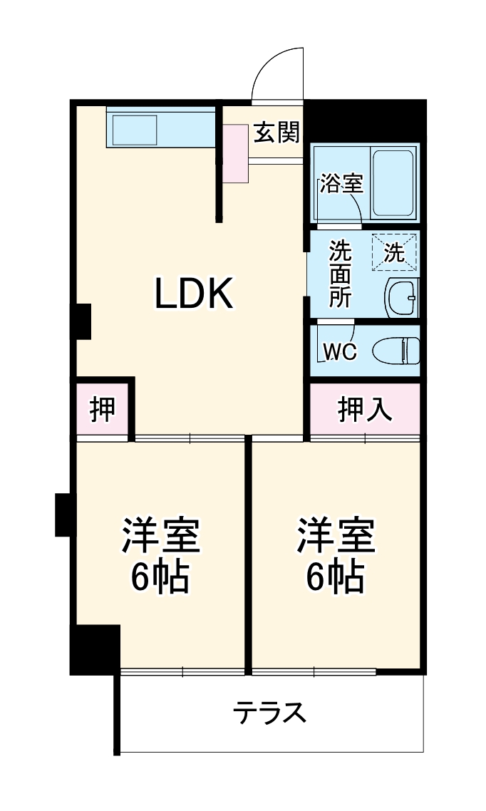 シャンティー豊中の間取り