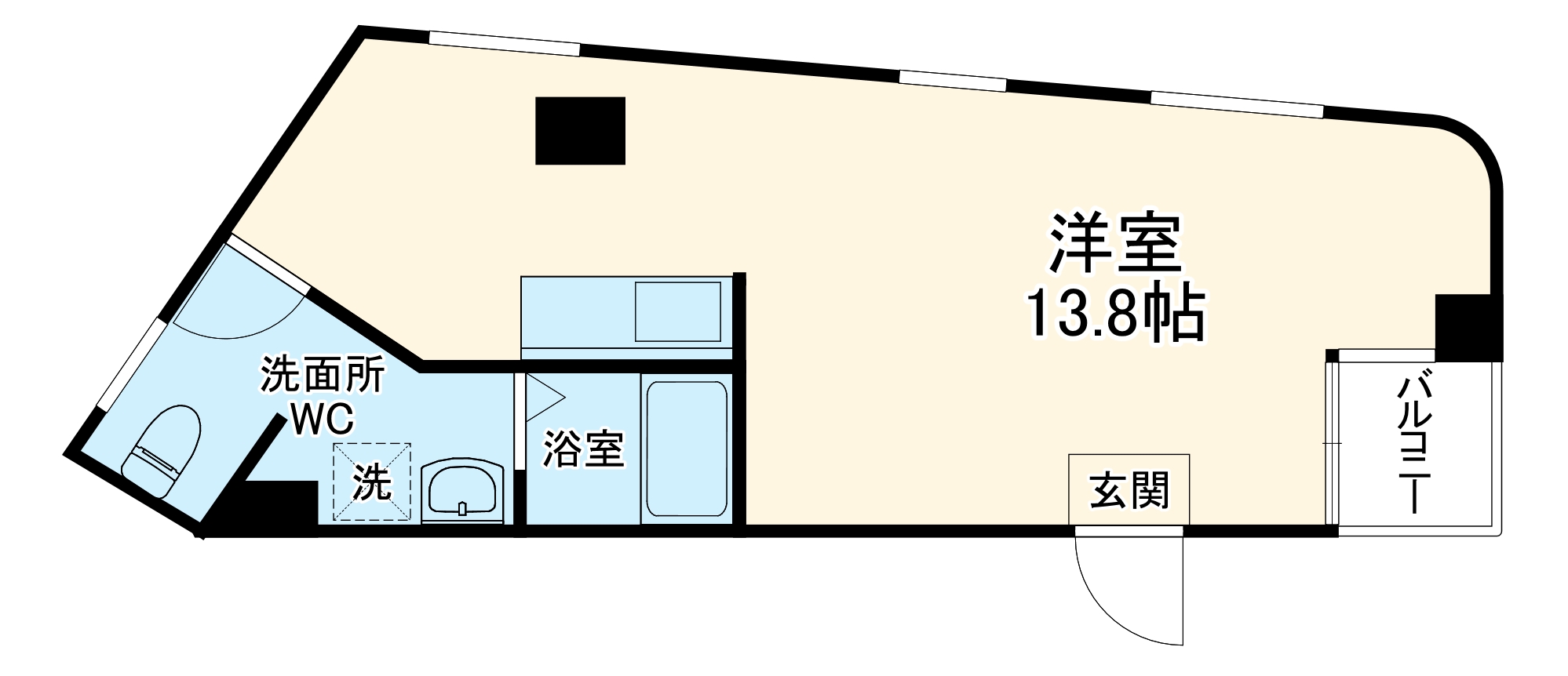 ラークスパ岡町の間取り
