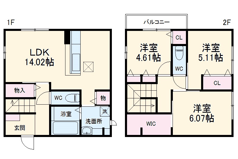 サクラビレッジ豊中市本町B棟の間取り
