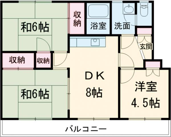 コスモスイトウの間取り