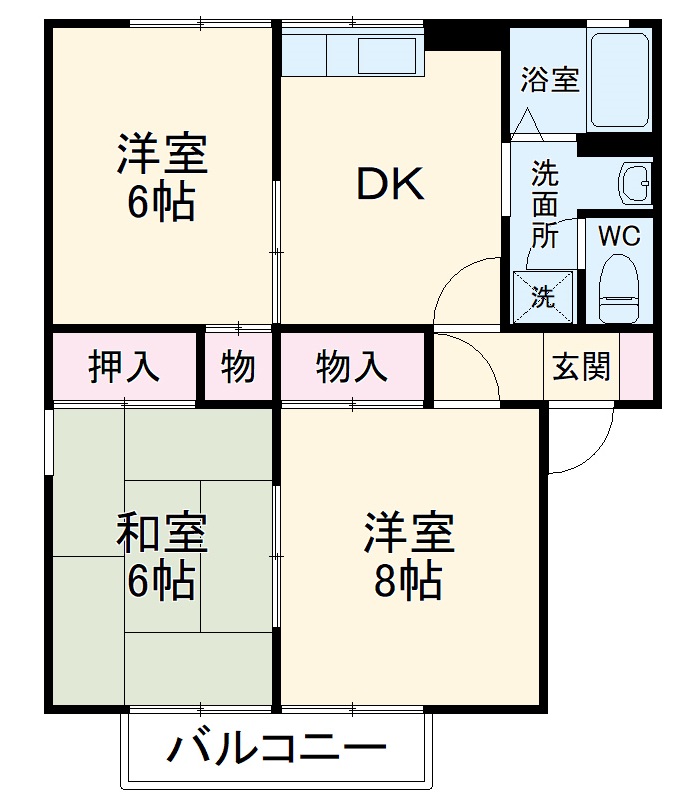 ラ・プロビダンス Aの間取り