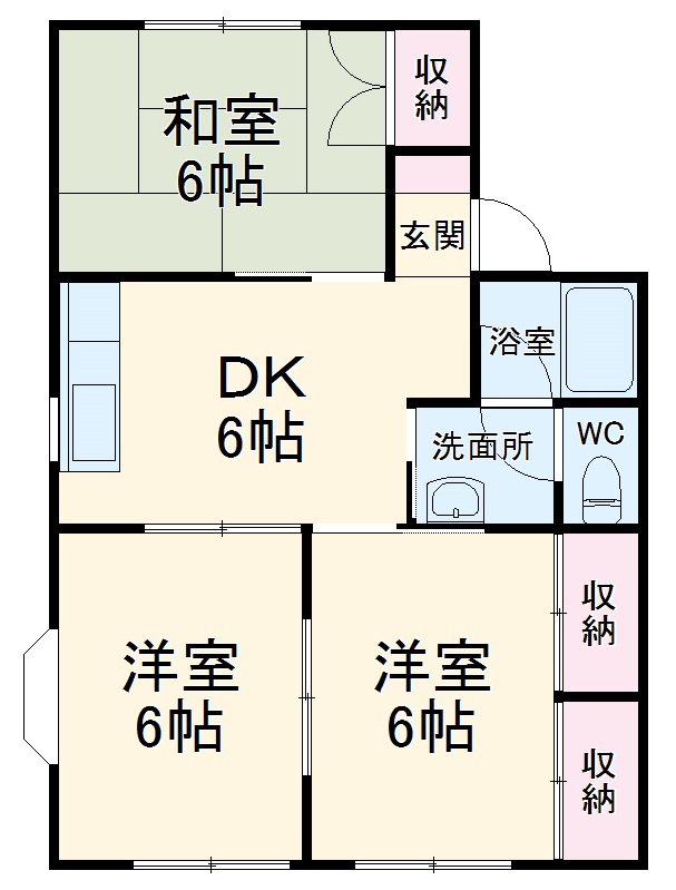 オルベージュBの間取り