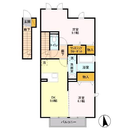 ファセリア Aの間取り