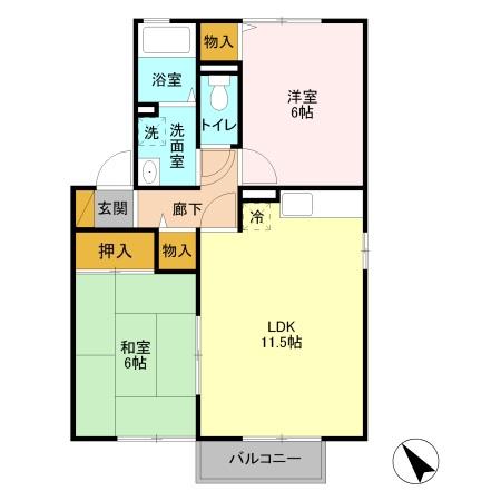 コンフォールTの間取り