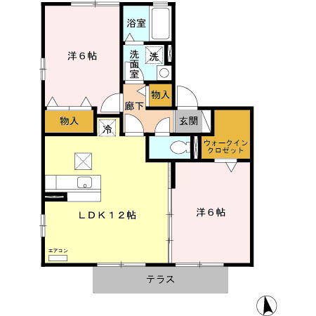 アークビレッジDの間取り