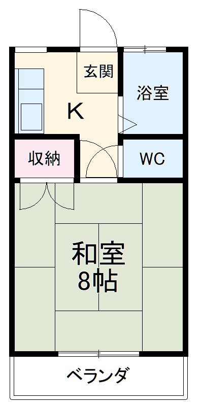 伊藤コーポ Bの間取り
