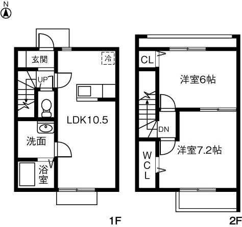 ルミエール白河 Bの間取り