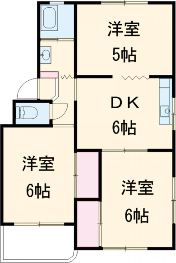 勝田ハイツの間取り