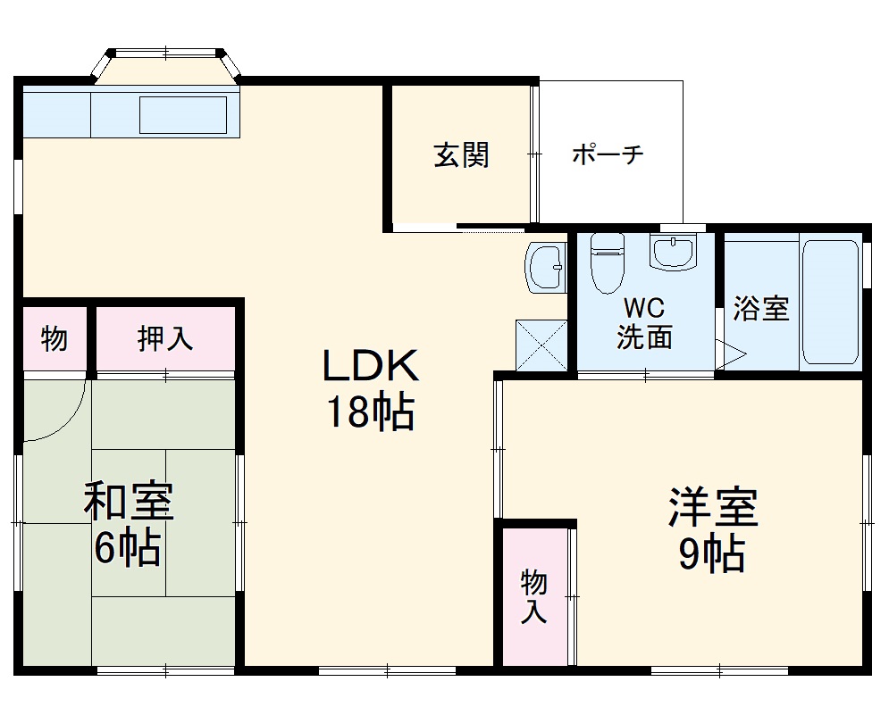入山瀬アパートの間取り