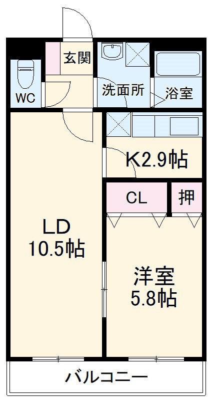 リバーウエスト壱番館の間取り