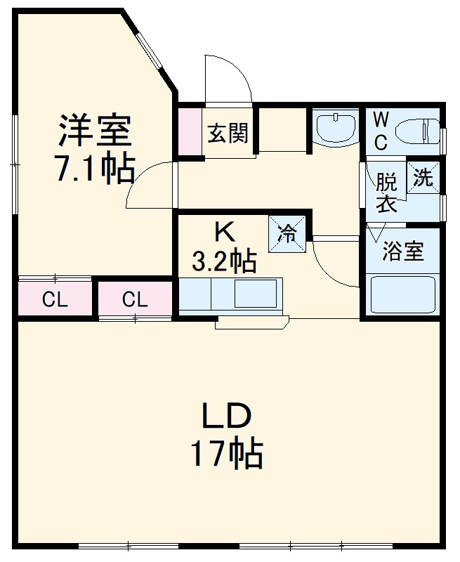 リヴェルシーデの間取り