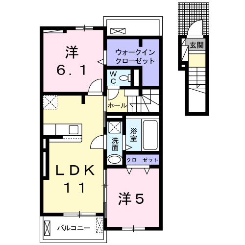 ファー ビヨンド Ⅱの間取り