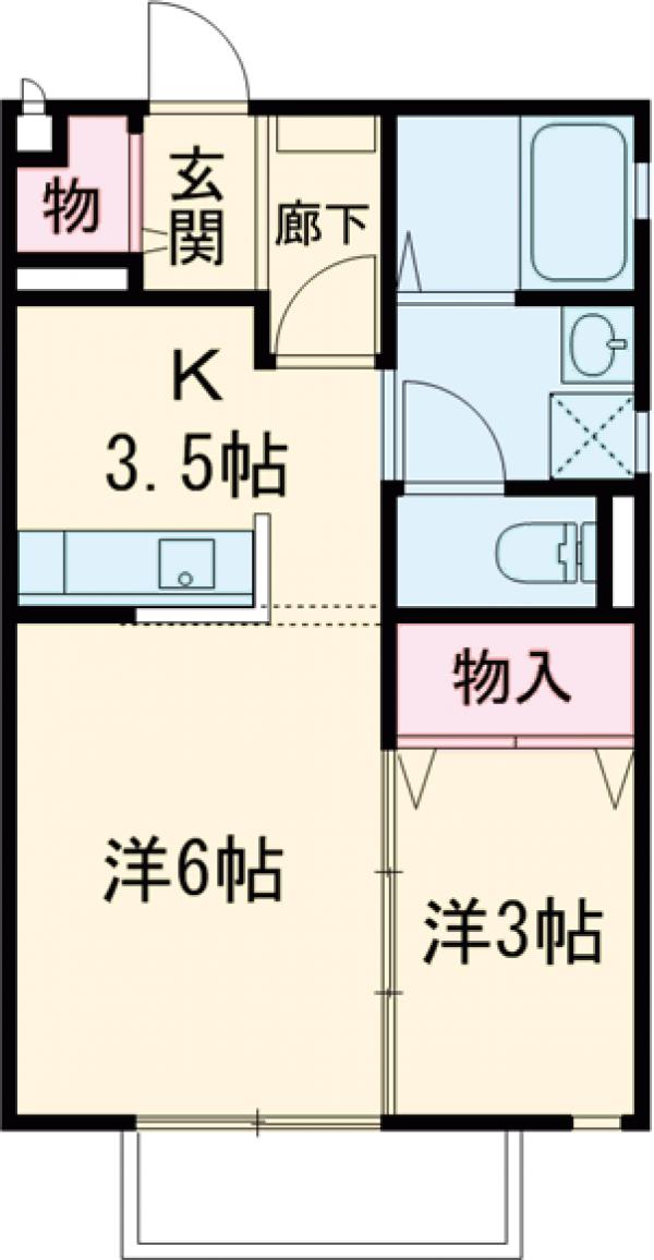 フォンテーヌ・コリーヌBの間取り