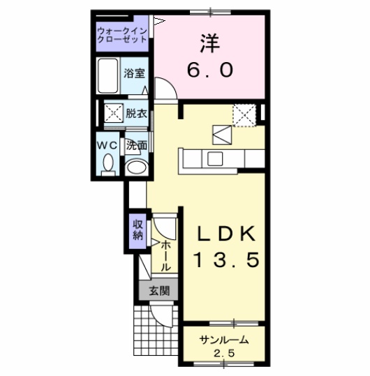グランパール鹿嶋Ⅰの間取り