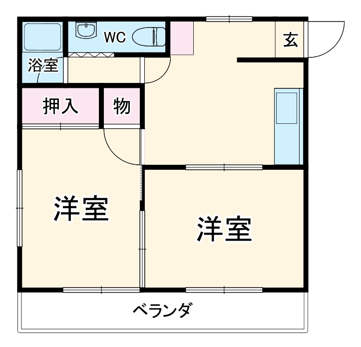 コーポゾンネの間取り